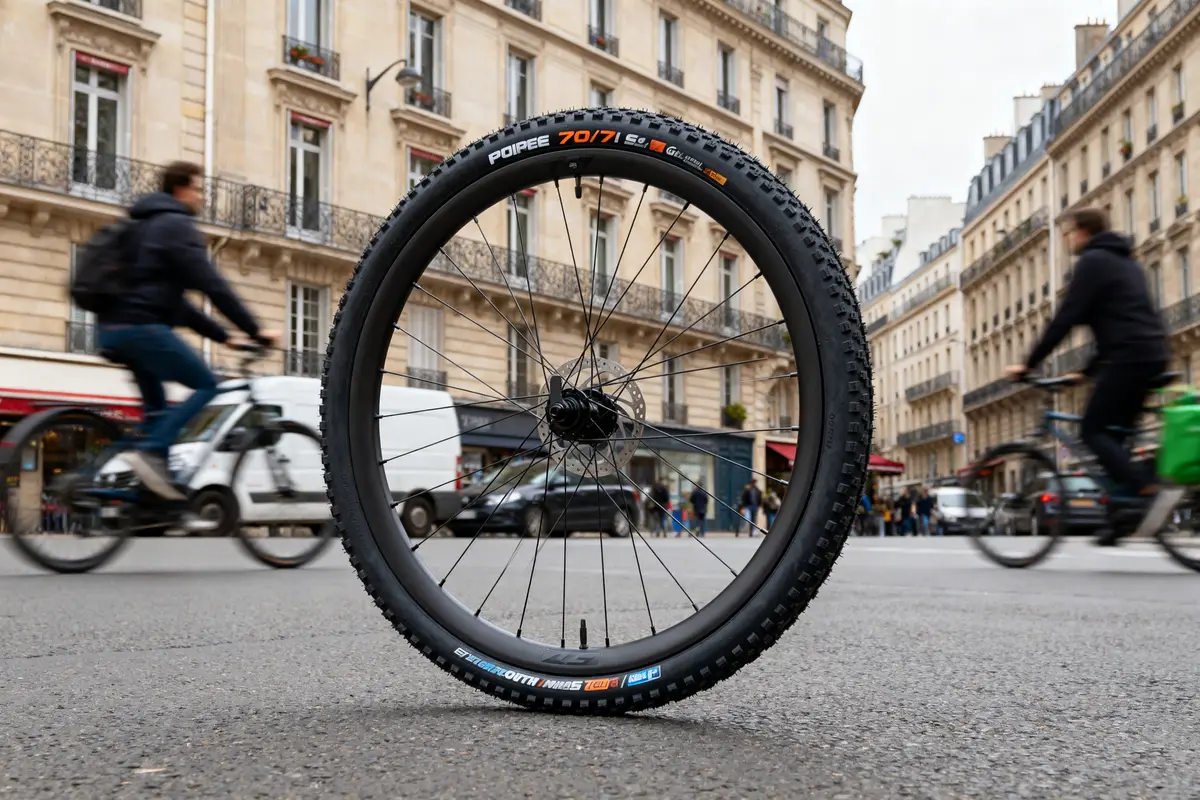 Pneu 60/70-7 tubeless avec gel anti-crevaison pour trottinette