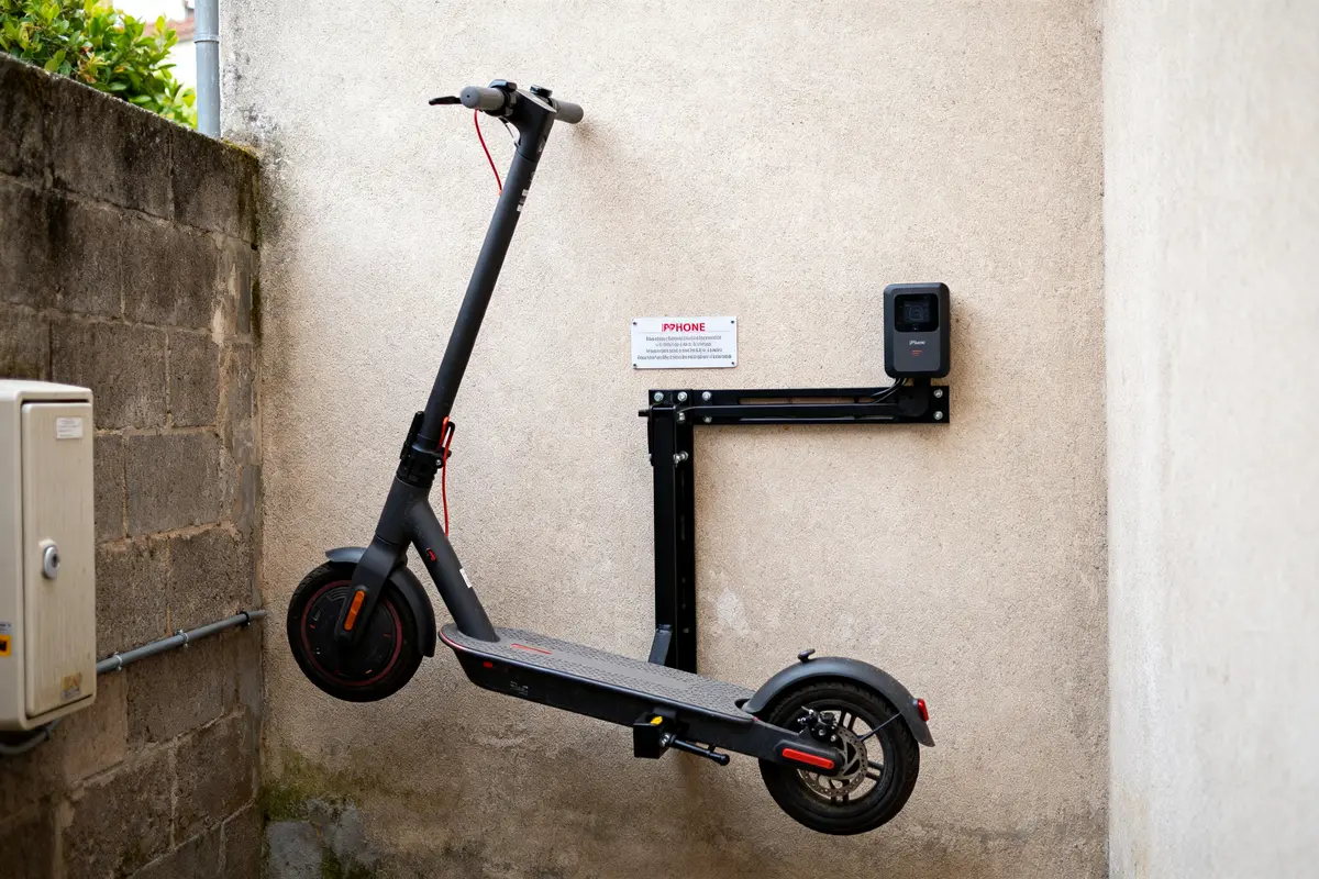 Support mural pour trottinette électrique : gain de place idéal