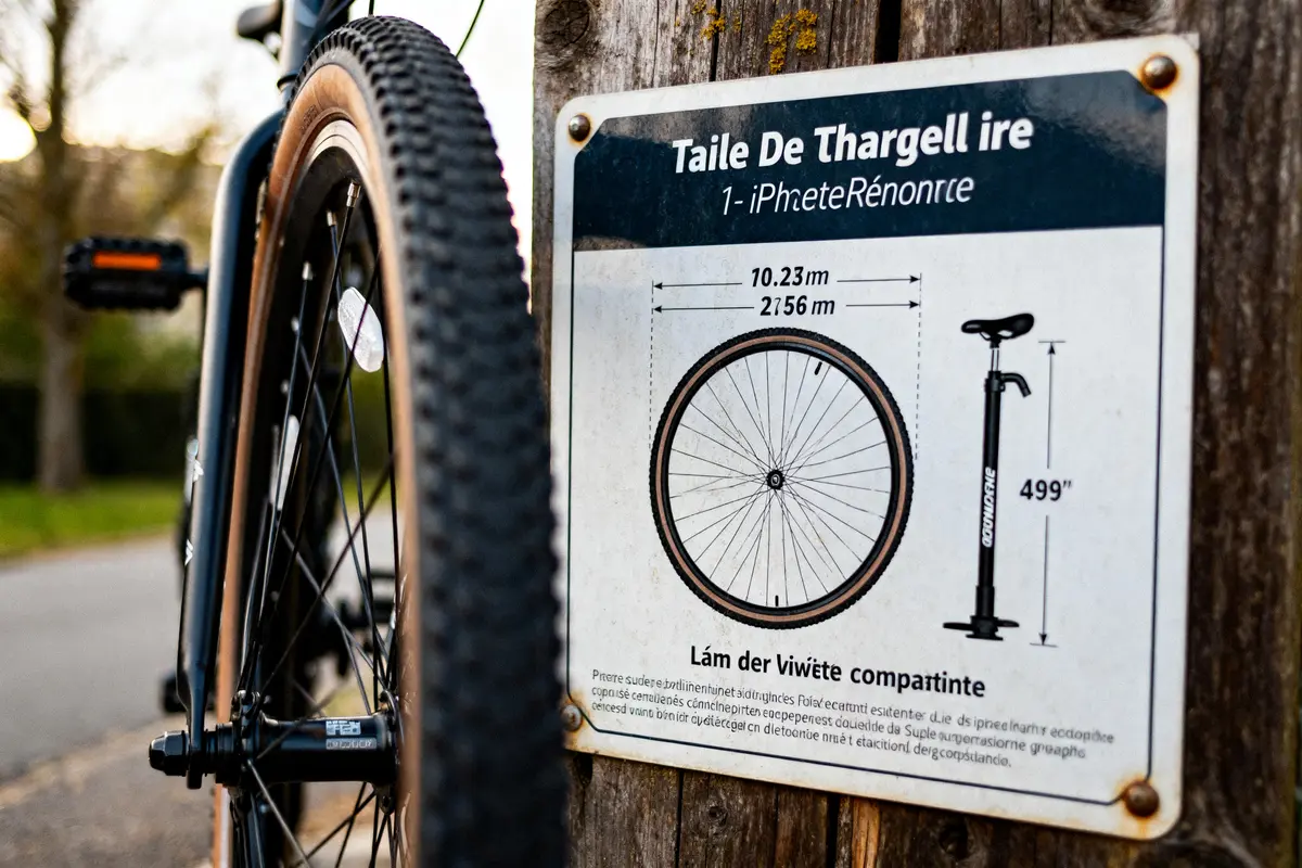 Tableau de taille de chambre à air de vélo : Guide pour bien choisir