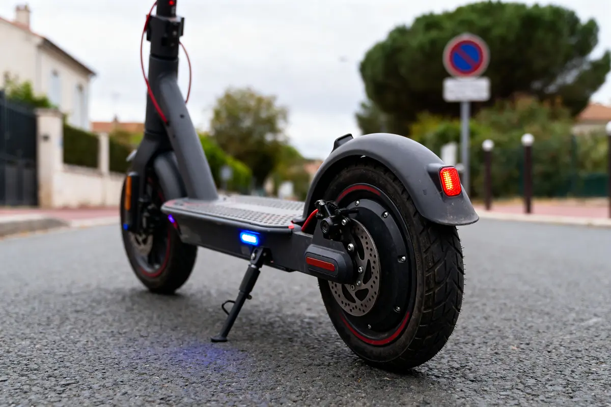 Trottinette électrique à LED : éclairage, clignotants et design fun ⚡
